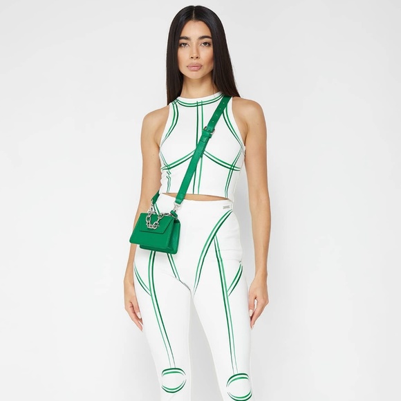 Maniere De Voir Tops - NWOT Maniere De Voir Sketch Racer Crop Top 0